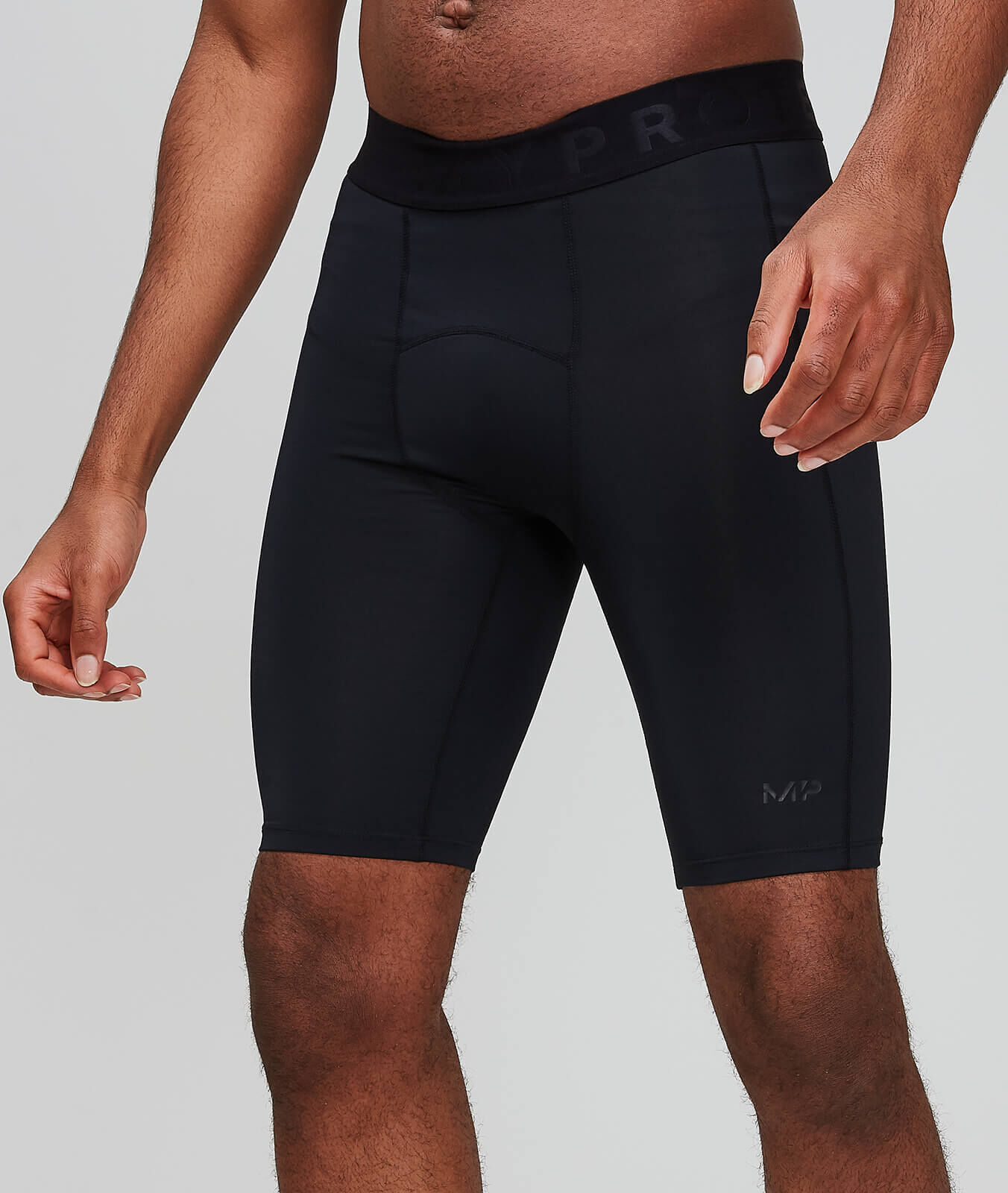 Mp Pantaloncini sportivi attillati  Essentials Base da uomo - Neri - XXL