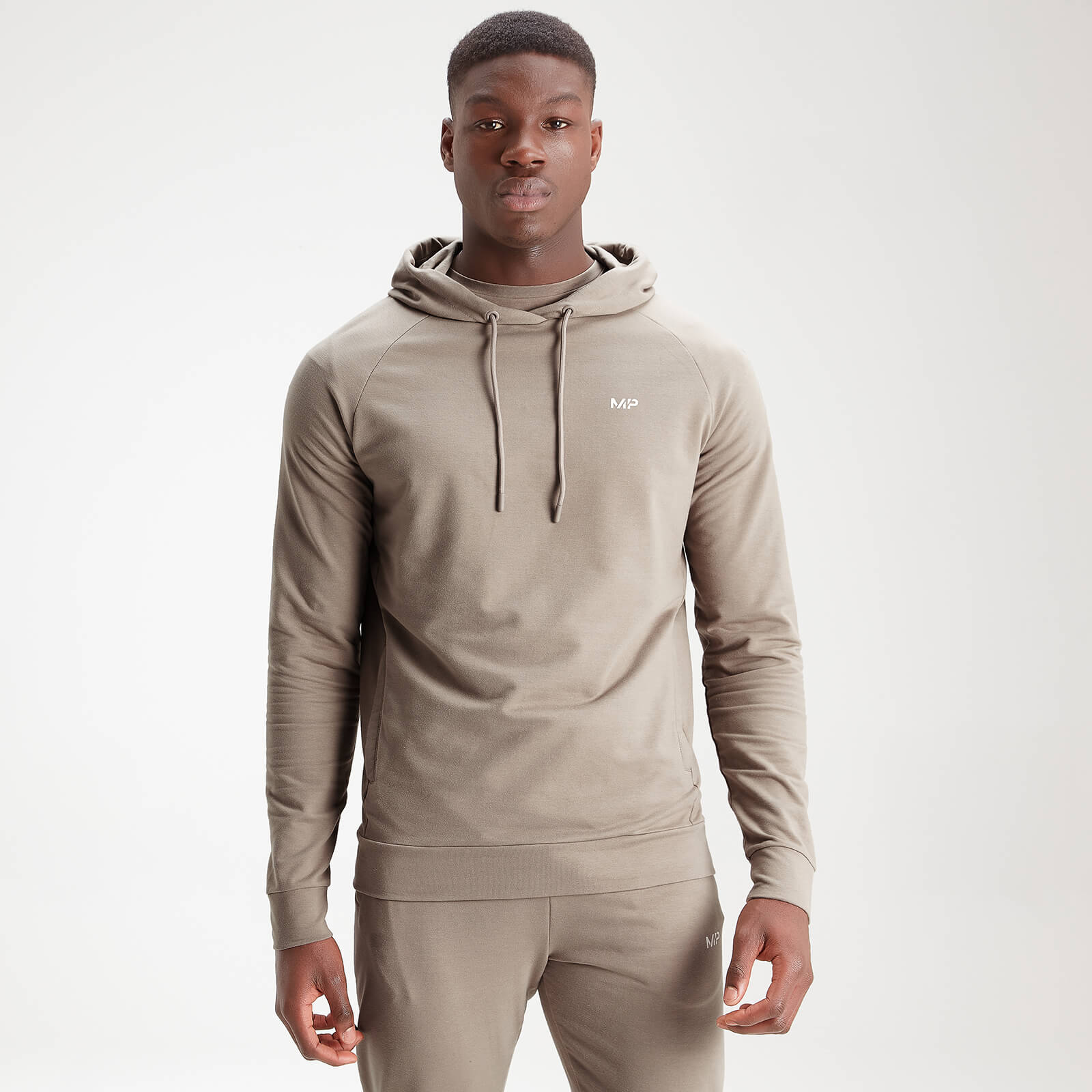 Mp Men's Form Pullover Hoodie - Taupe - XS