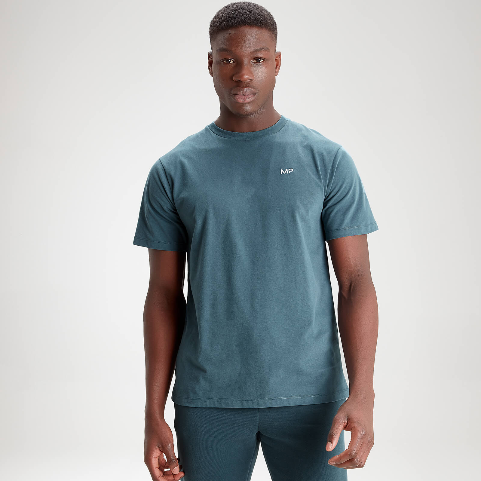 Mp Men's Essentials Short Sleeve T-Shirt - Deep Sea Blue - L