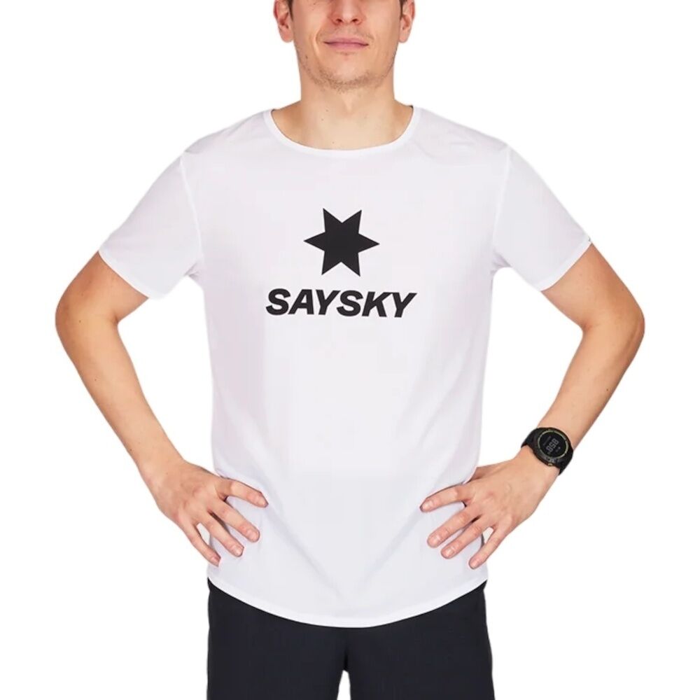 Saysky Logo Flow T-Shirt - Adulto - M;l;xl - Bianco