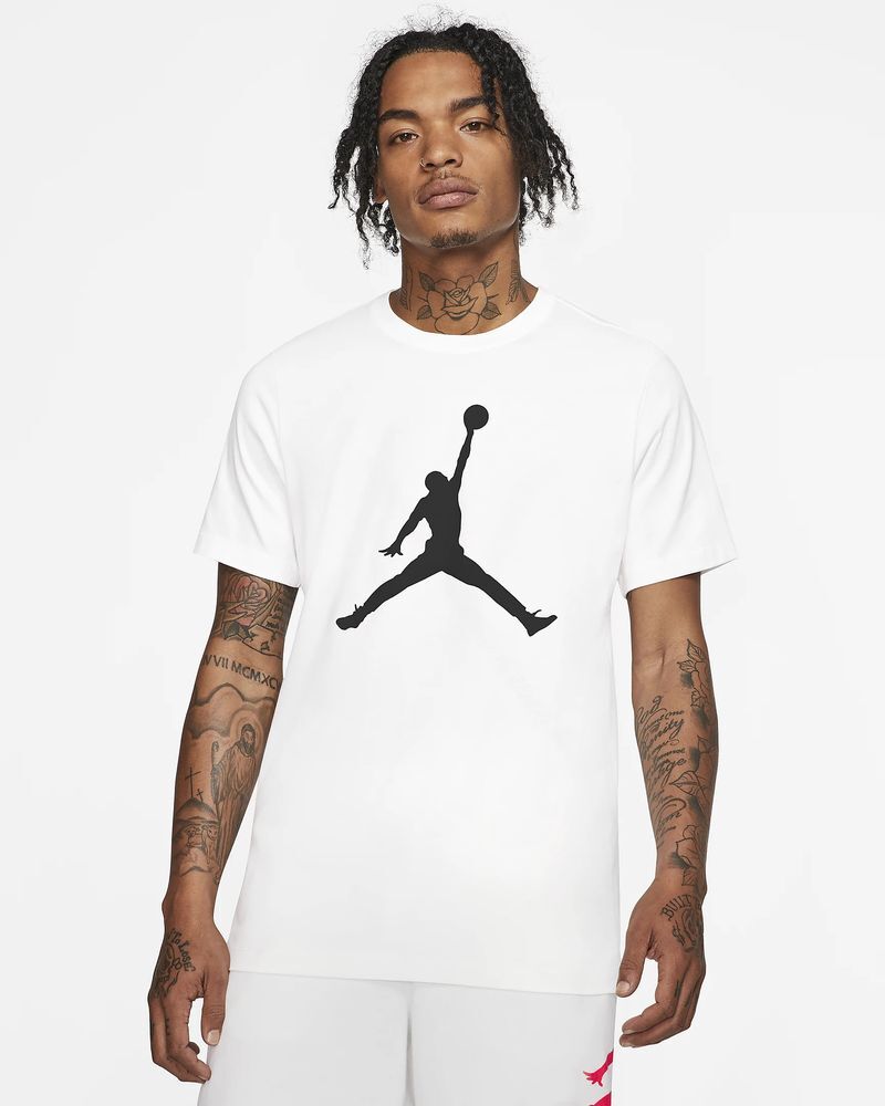 Nike Maglietta Jordan Bianco e Nero Uomo CJ0921-100 L