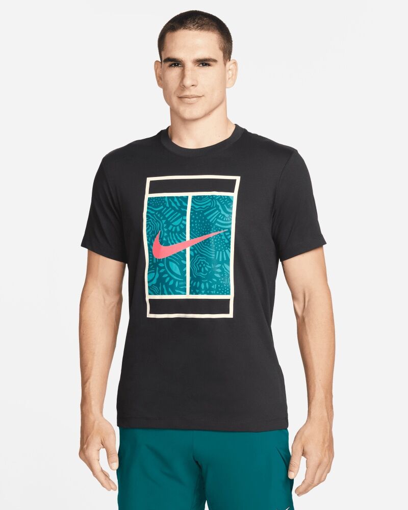 Nike Maglietta da tennis Court Nero Uomo FJ1502-010 XL