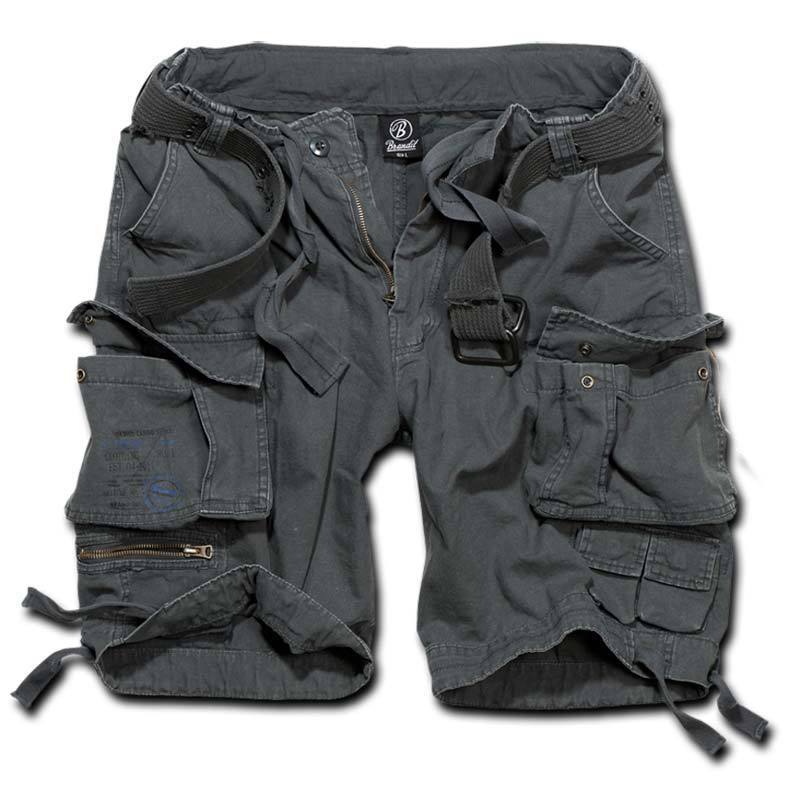 Brandit Savage Pantaloncini Nero Grigio 2XL