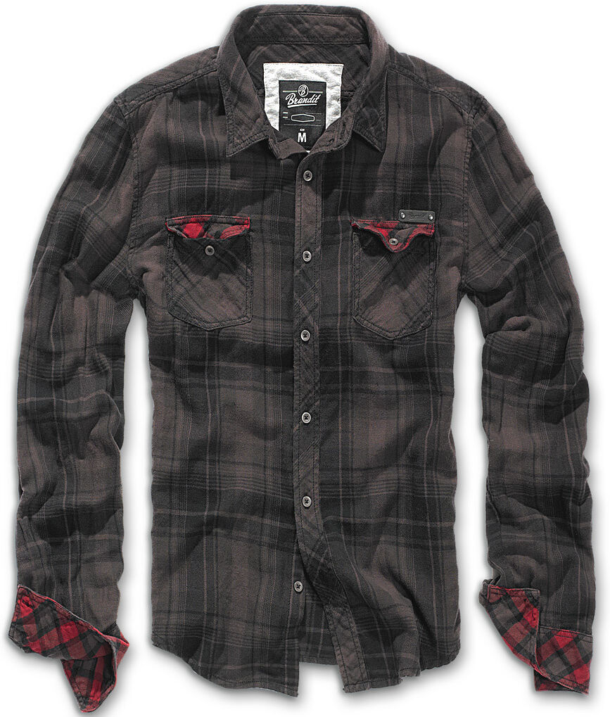 Brandit Duncan Camicia Nero Marrone S