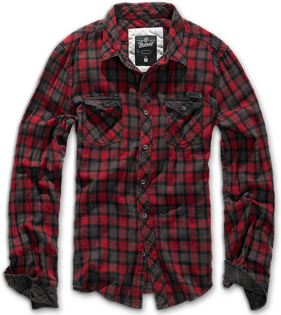 Brandit Duncan Camicia Rosso Marrone L