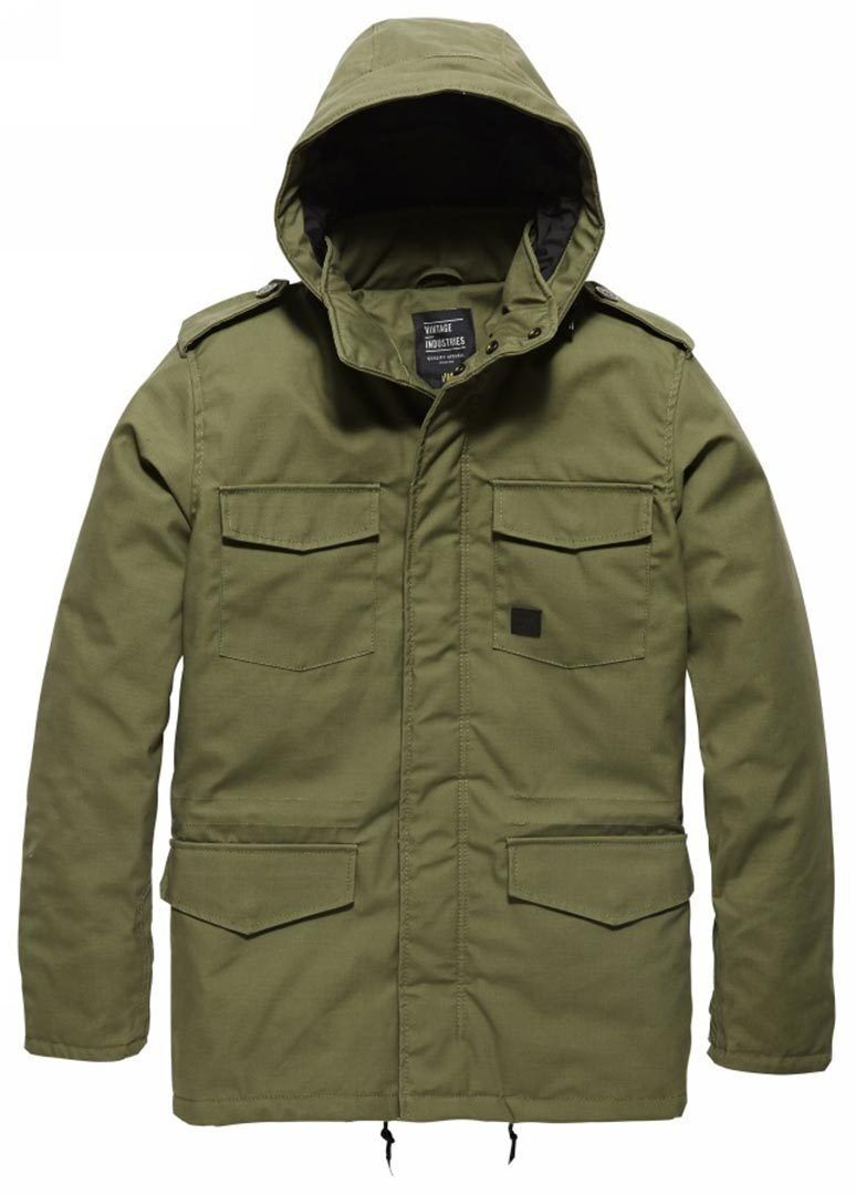 Vintage Industries Darren Parka Giacca Verde M