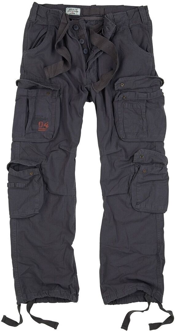 Surplus Airborne Vintage Pantaloni Nero Grigio L