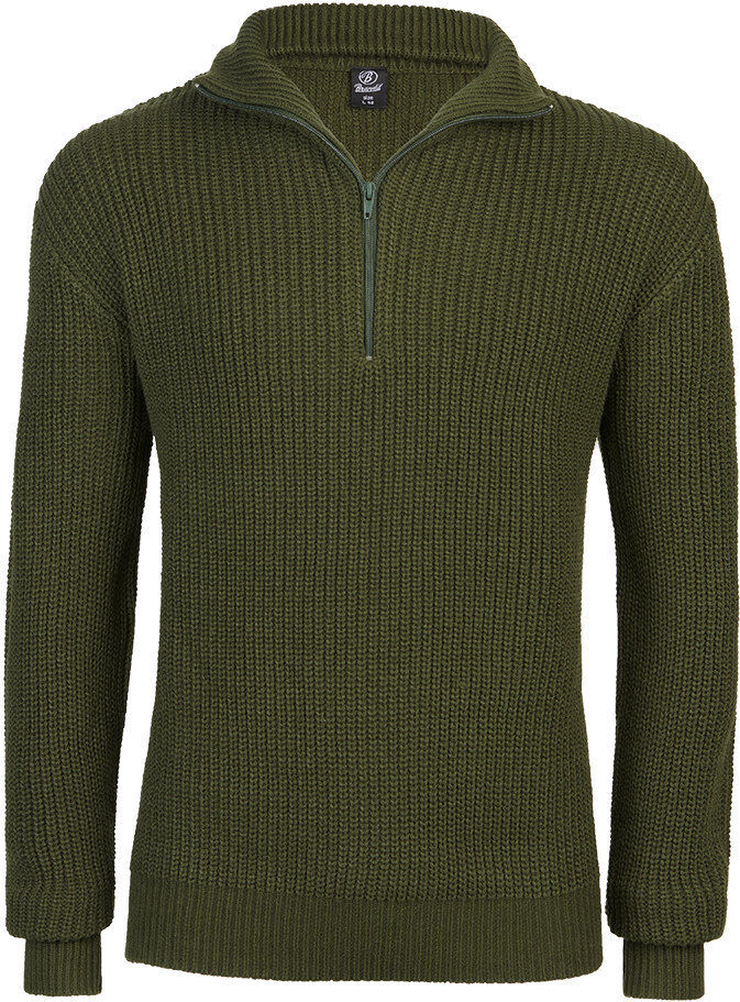 Brandit Marine Pullover Troyer Verde L