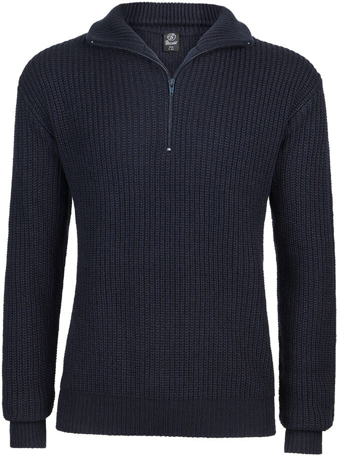 Brandit Marine Pullover Troyer Blu M