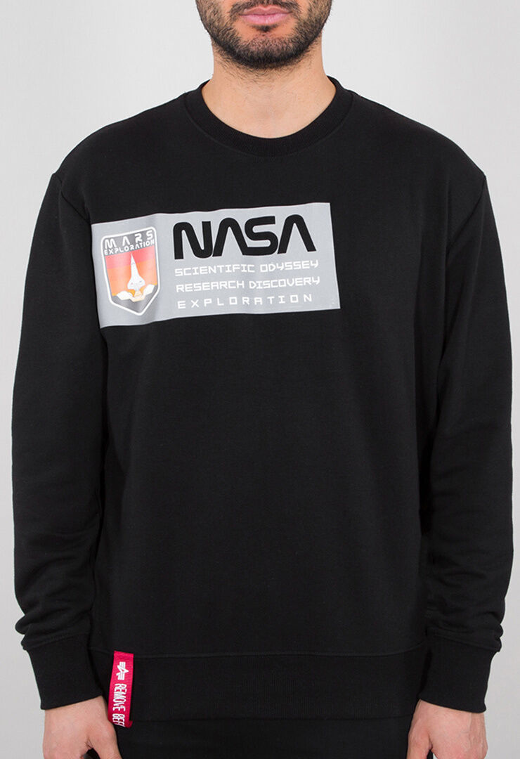 Alpha Mars Reflective Felpa Nero 2XL