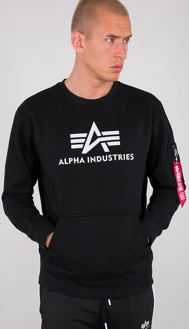 Alpha 3D Logo Felpa Nero L