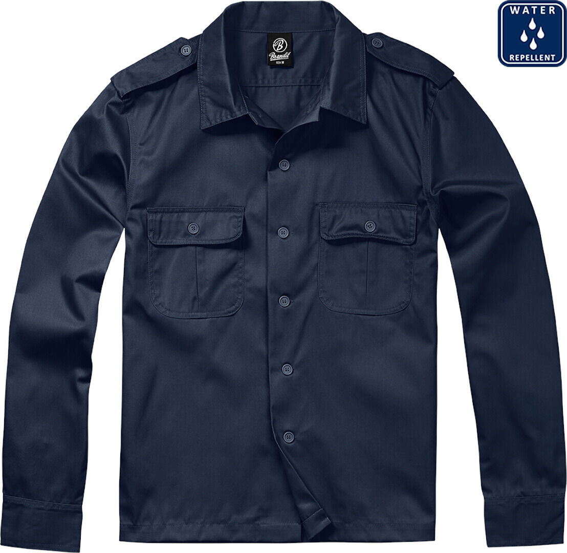 Brandit US Camicia a maniche lunghe Blu 3XL