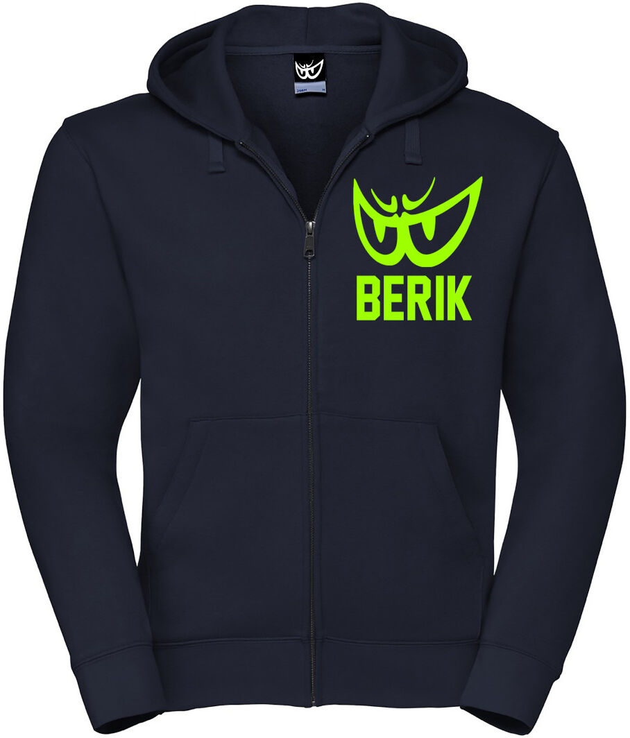 Berik Classic Z Felpa con cappuccio zip Blu Giallo M