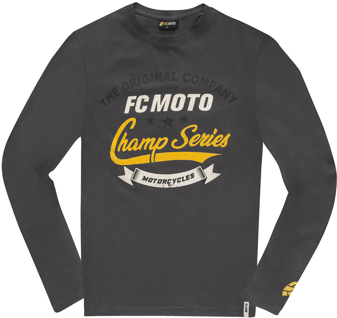 FC-Moto Champ Series Camicia Longsleeve Nero Grigio M