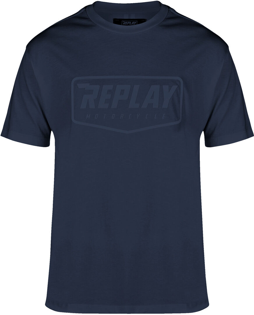 Replay Logo Maglietta Blu XL