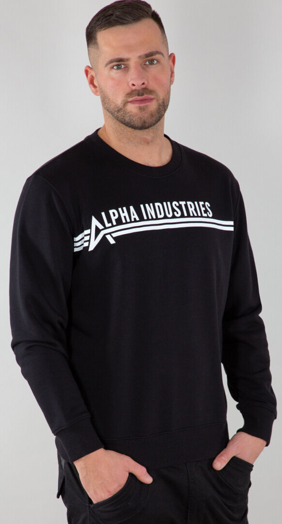 Alpha Pullover Nero Bianco L