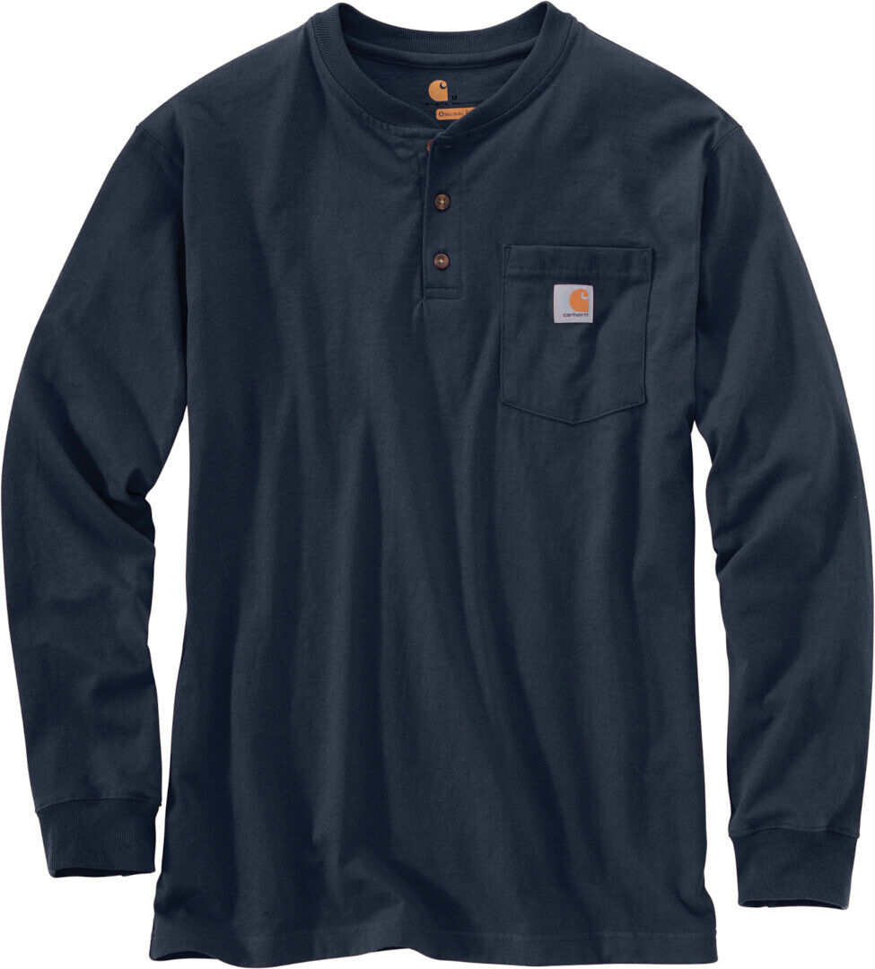 Carhartt Workwear Pocket Henley Camicia Longsleeve Blu L