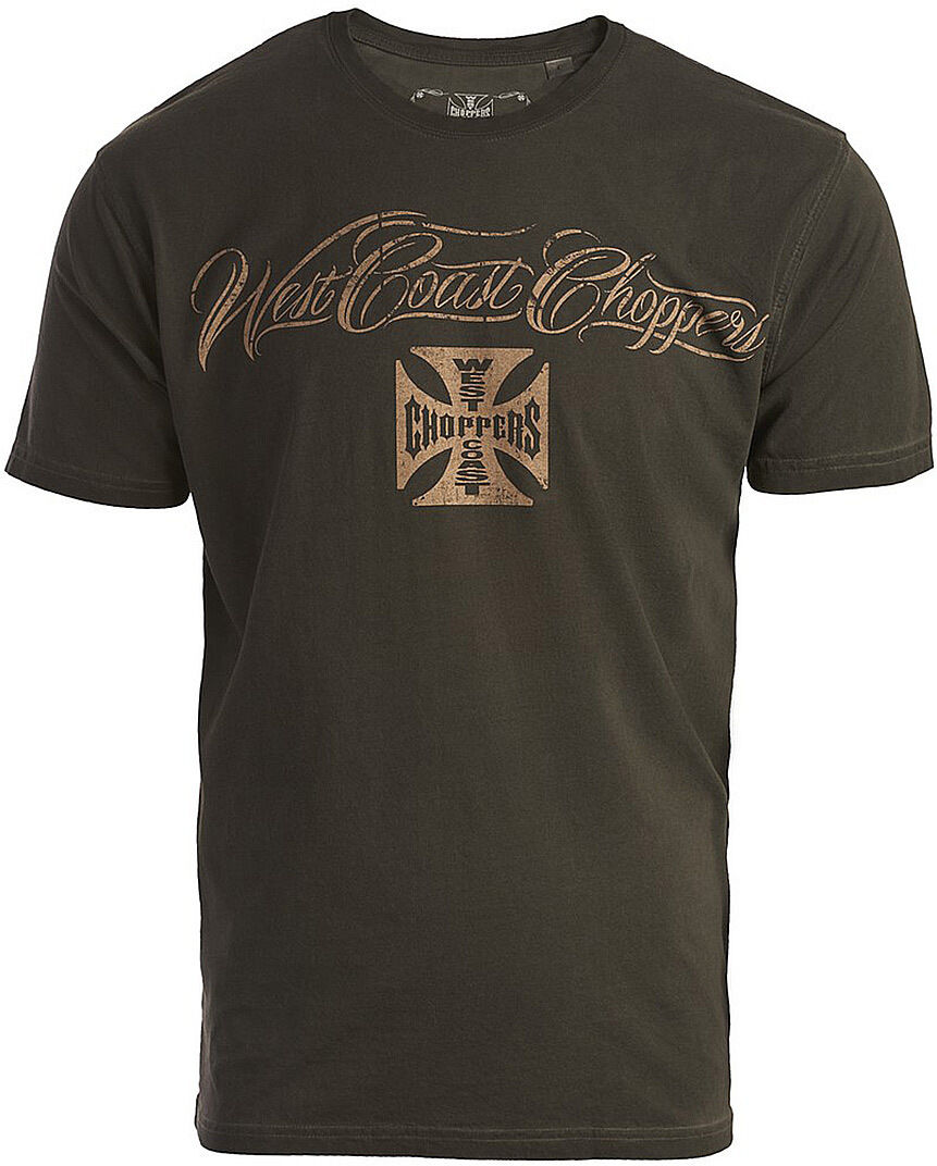 West Coast Choppers Eagle Crest maglietta Verde Marrone M