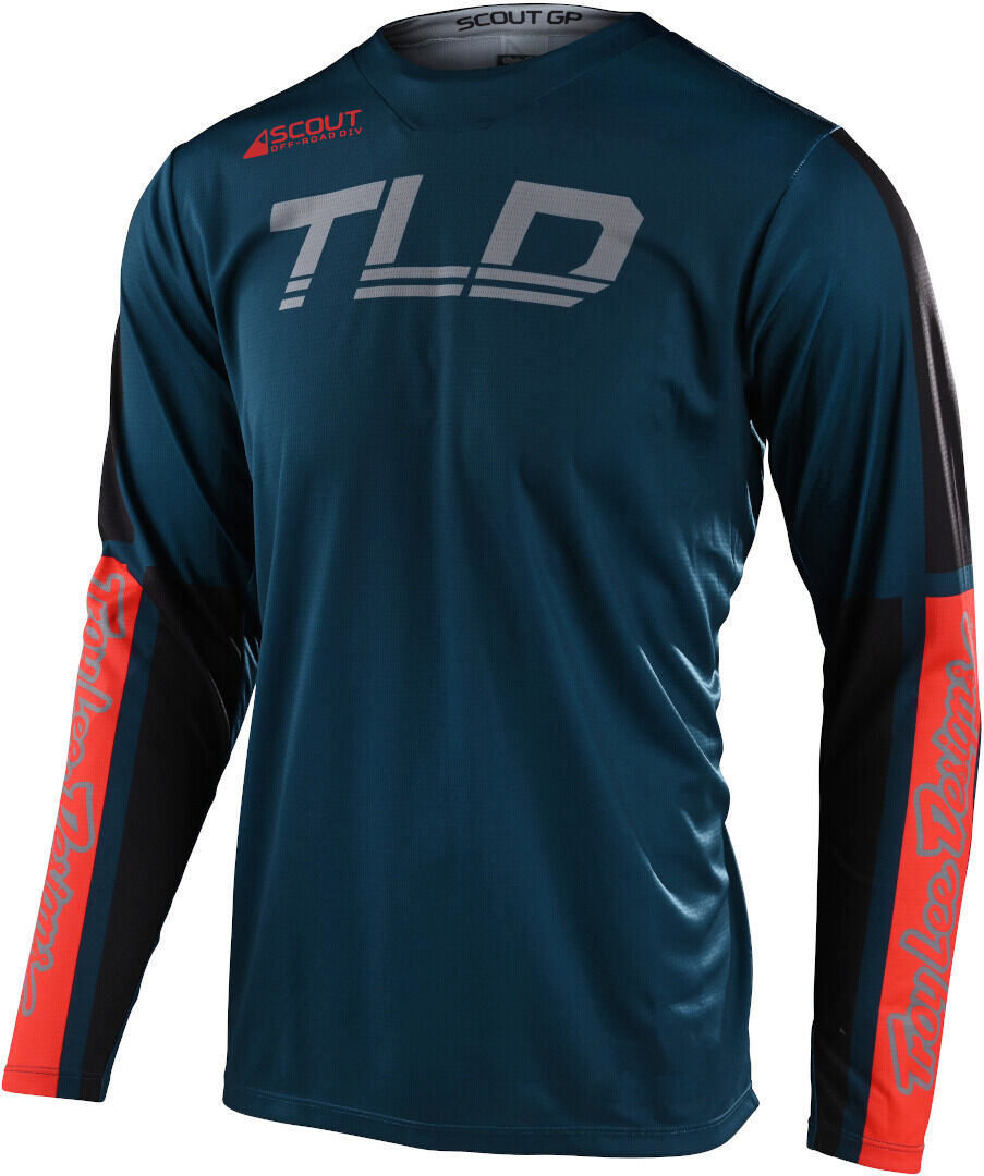 Lee Scout GP Recon Maglia Motocross Blu Arancione 2XL