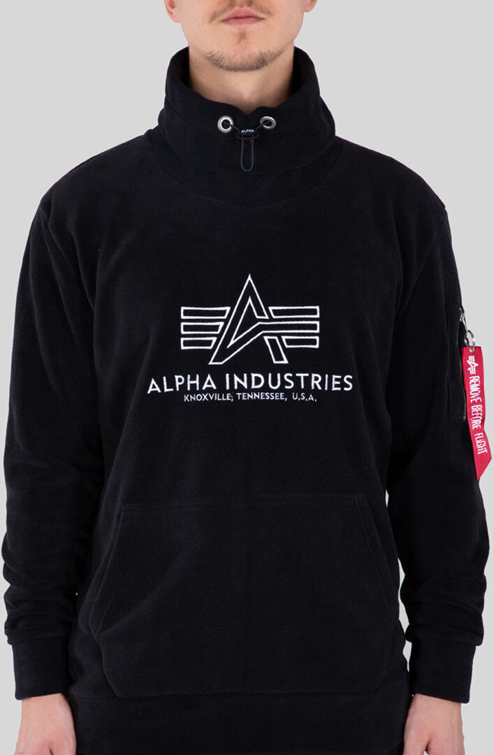 Alpha Turtle-Neck Polar Fleece Pullover Nero L