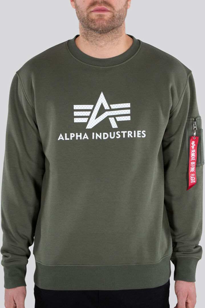 Alpha 3D Logo II Pullover Verde 2XL