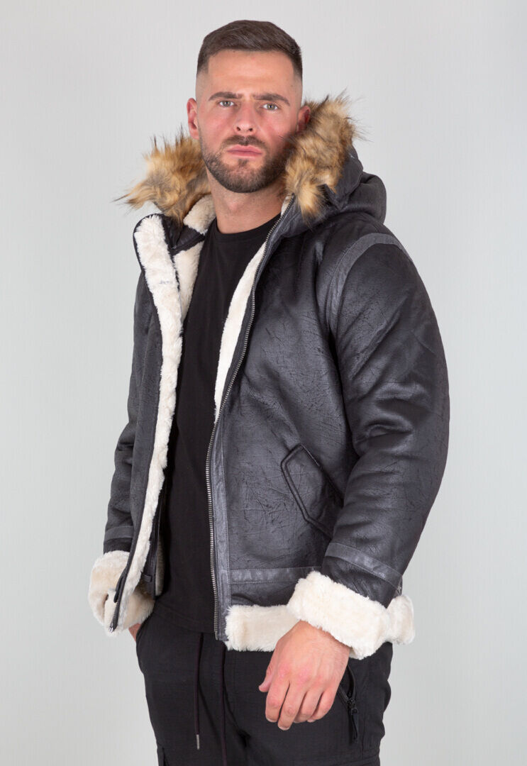 Alpha B3 FL Hooded Giacca Nero L