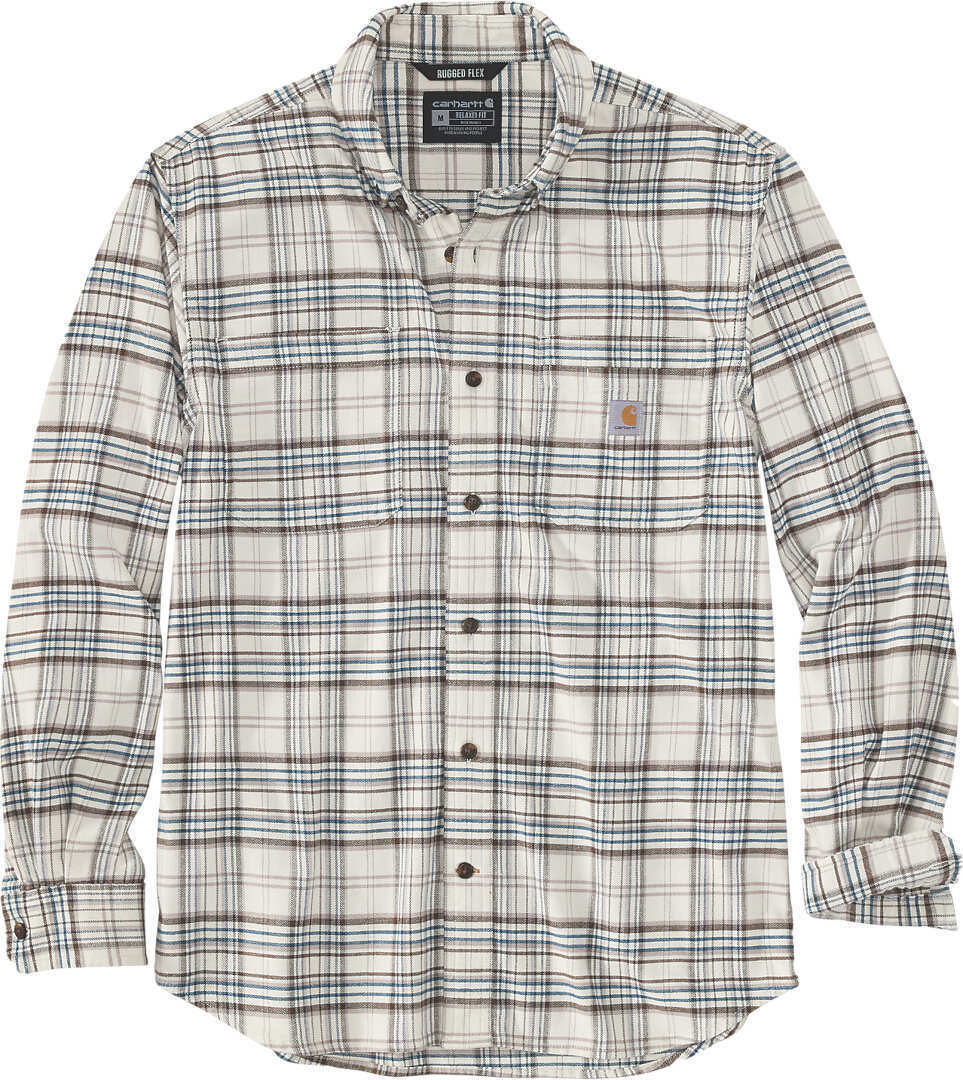 Carhartt Midweight Flannel Plaid Camicia Beige S