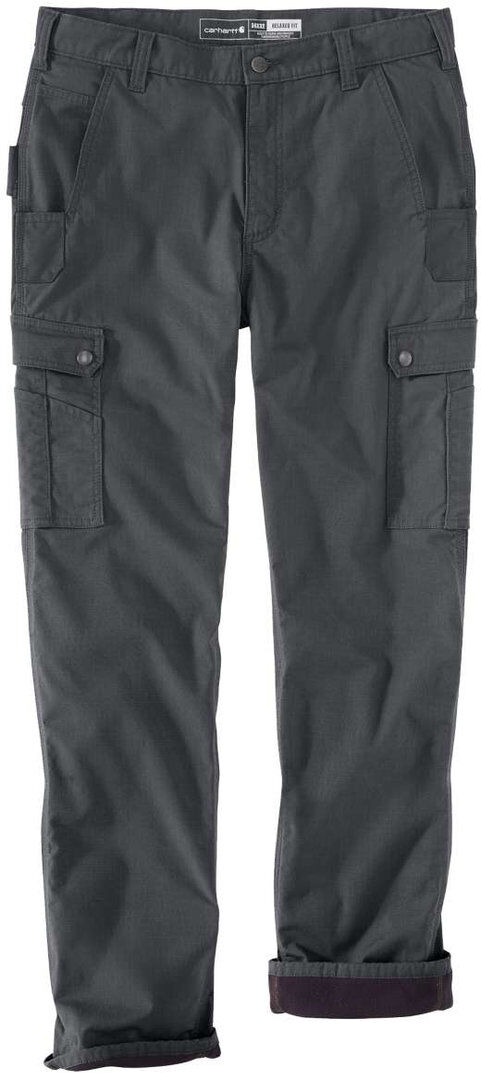 Carhartt Cargo Fleece Lined Work Pantaloni Grigio 40