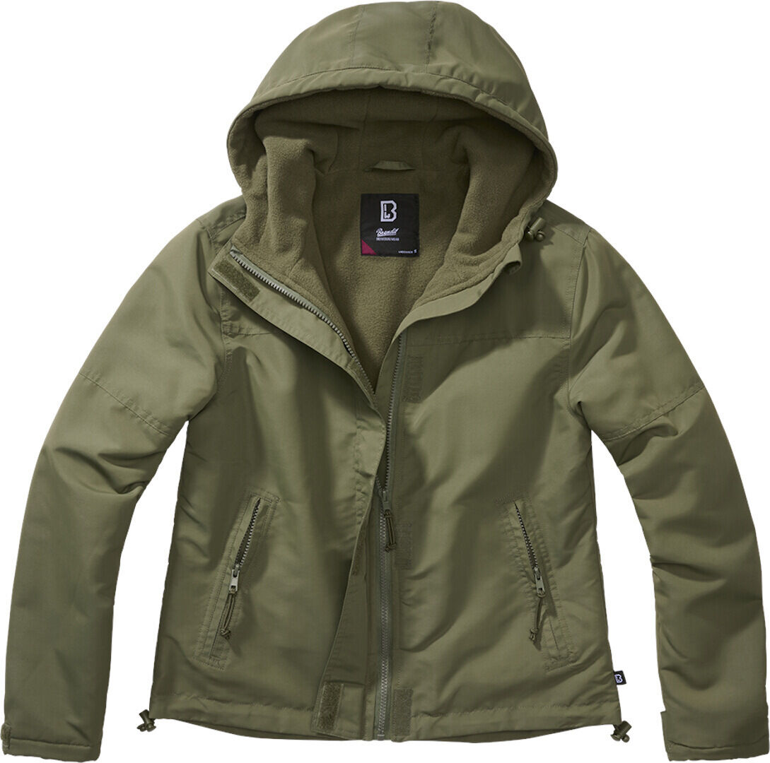 Brandit Windbreaker Frontzip Giacca da donna Verde M