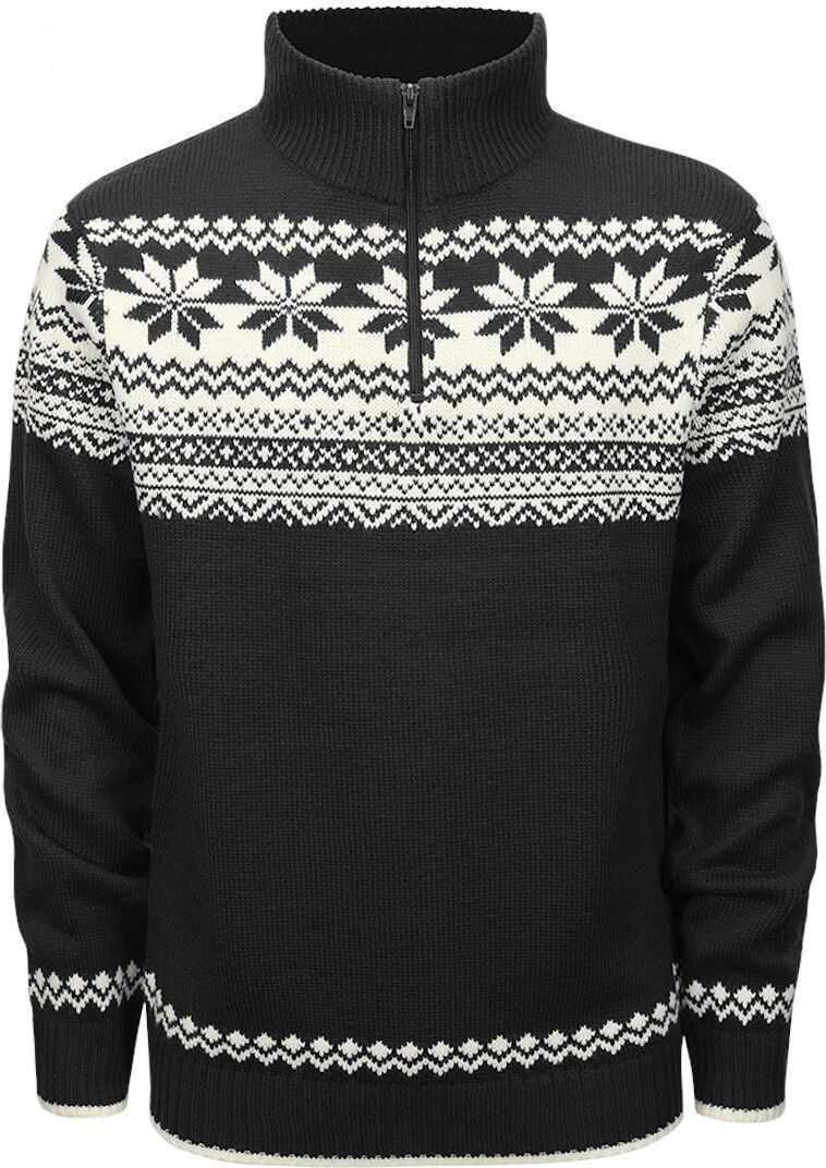 Brandit Troyer Norweger Pullover Nero Bianco 3XL