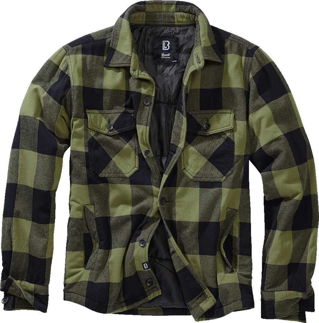 Brandit Lumber Giacca Nero Verde XL