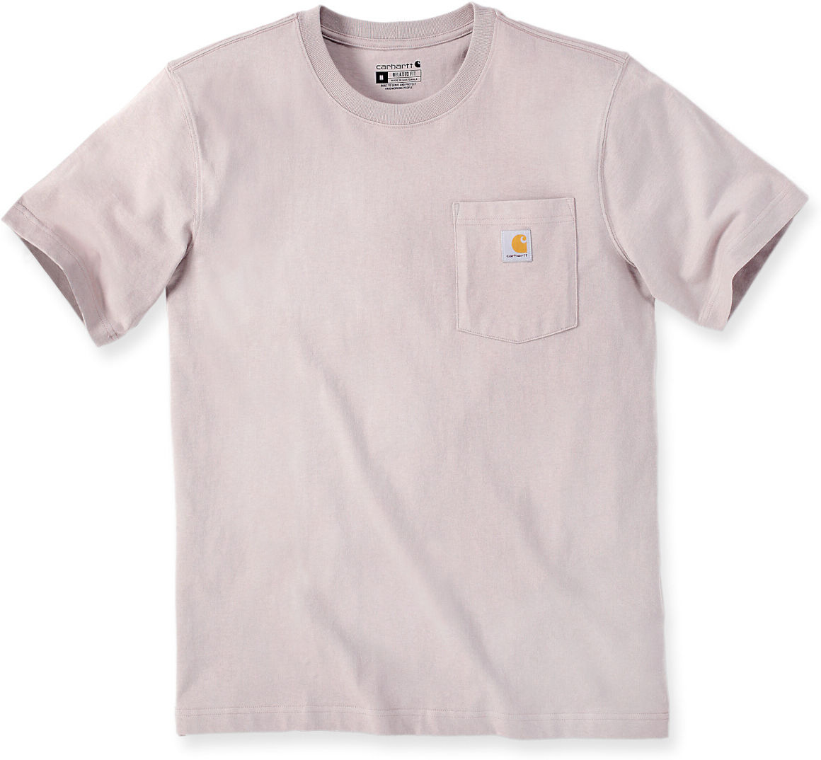 Carhartt Relaxed Fit Heavyweight K87 Pocket Maglietta Grigio Beige XS