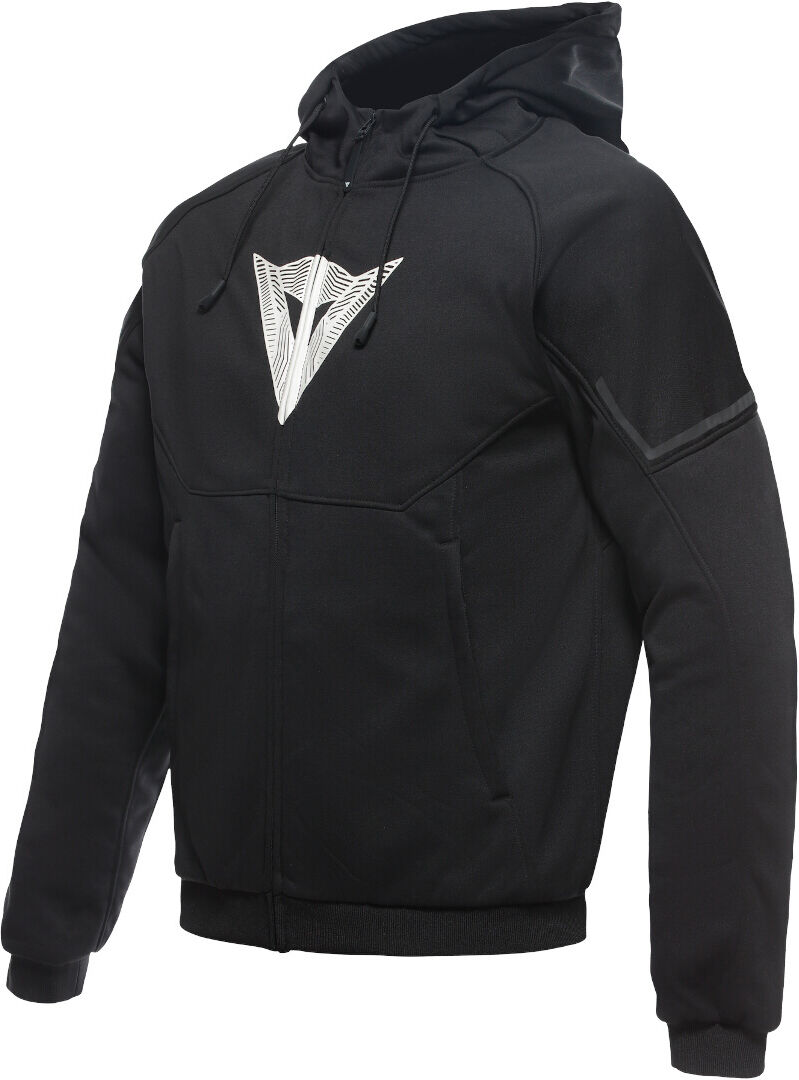 Dainese Daemon-X Safety Felpa con cappuccio con zip del motociclo Nero Bianco 56