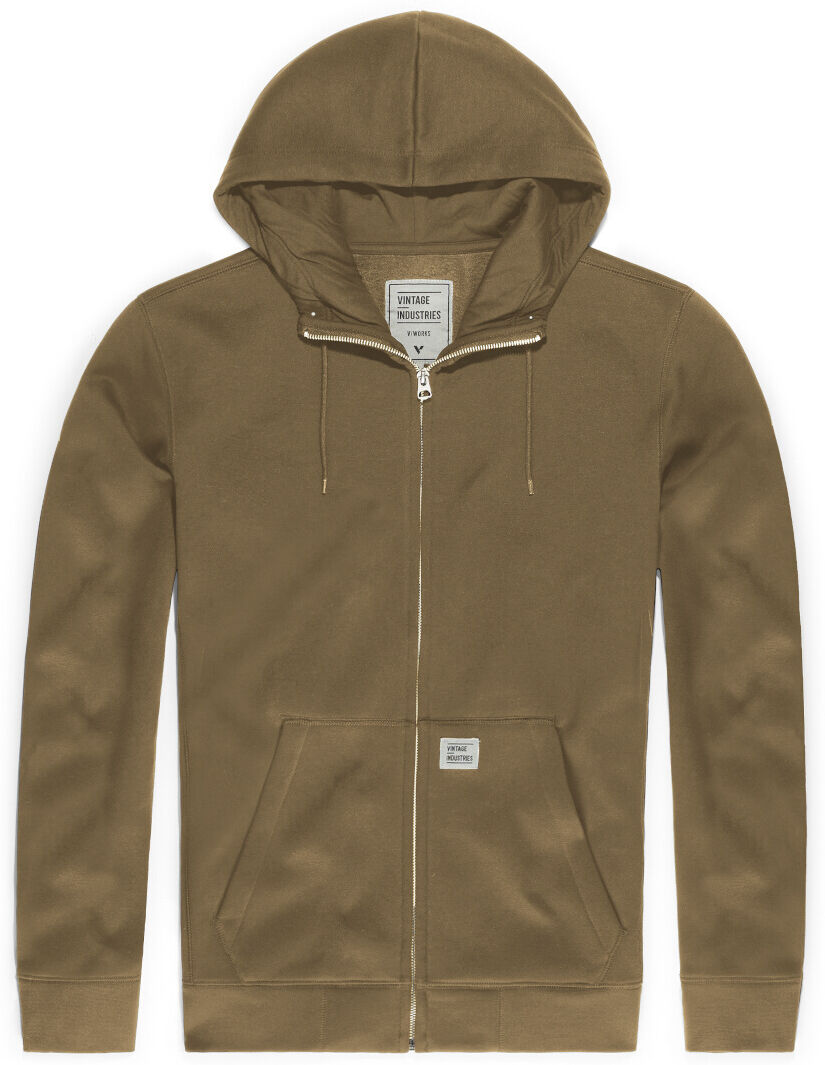 Vintage Industries Cruz Felpa con cappuccio con zip Beige L