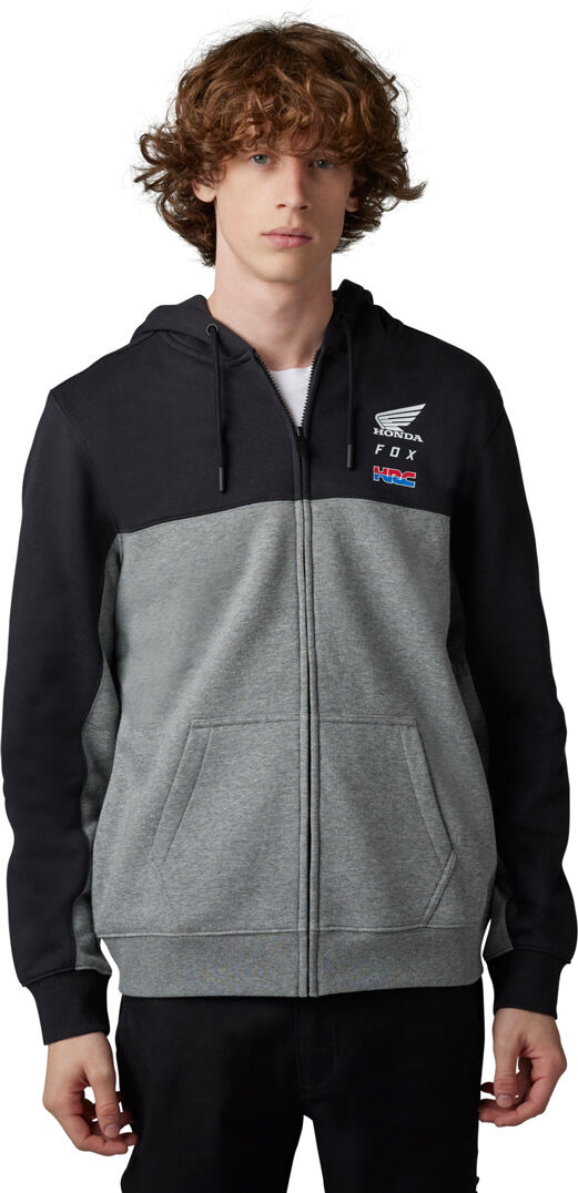 Fox X Honda Felpa con cappuccio con zip Nero S