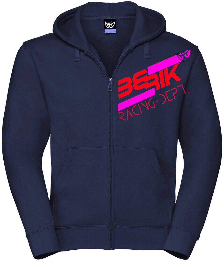 Berik Racing Felpa con cappuccio con zip Rosso Blu XL