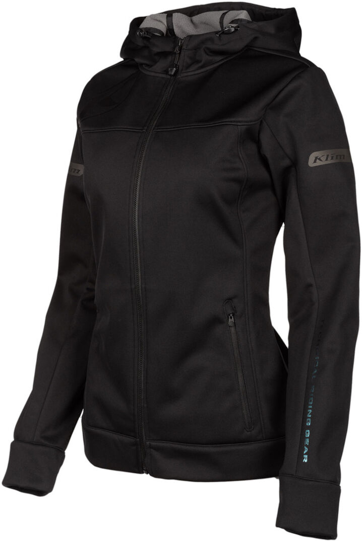 Klim Evolution Felpa con cappuccio con zip delle ragazze giovanili Nero L