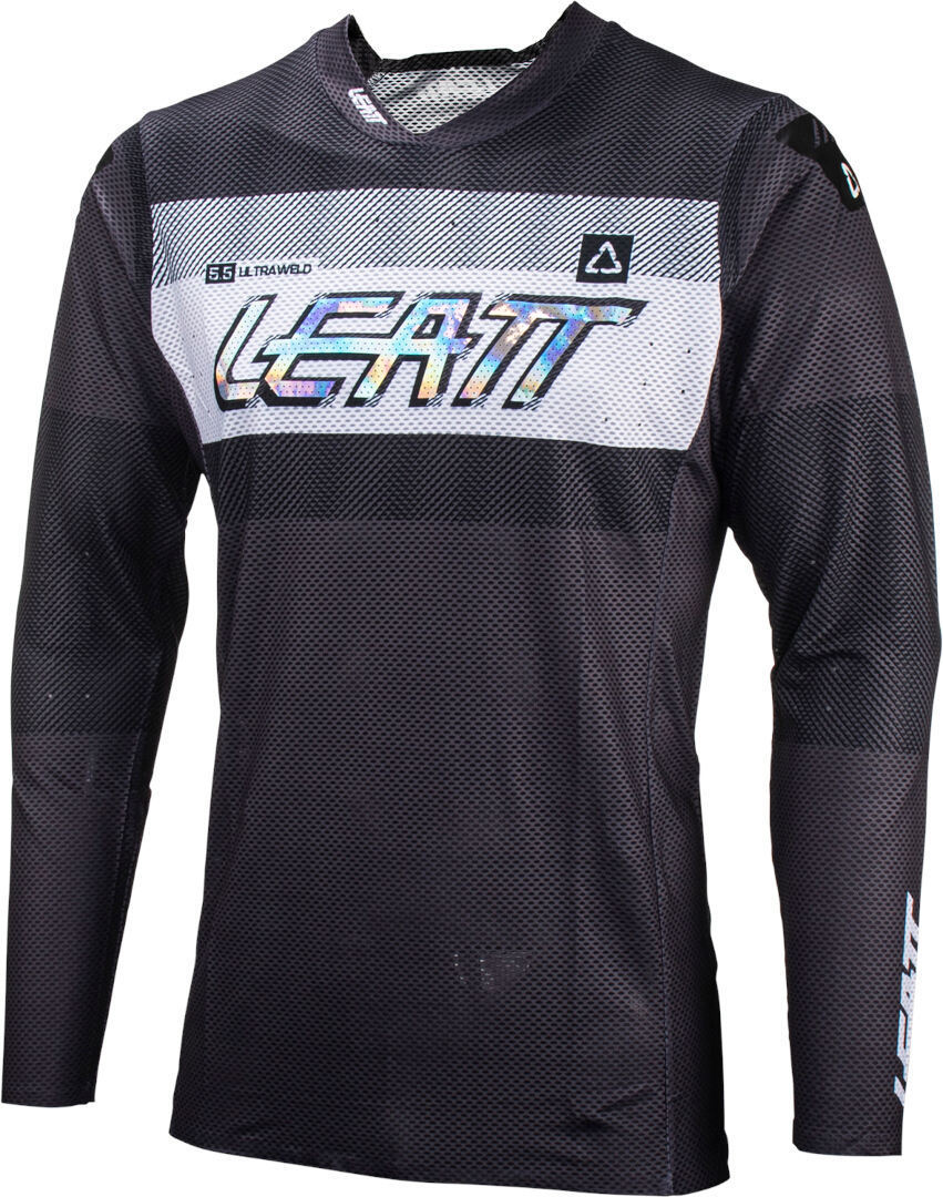 Leatt 5.5 Ultraweld 2024 Maglia Motocross Nero Grigio Bianco 2XL