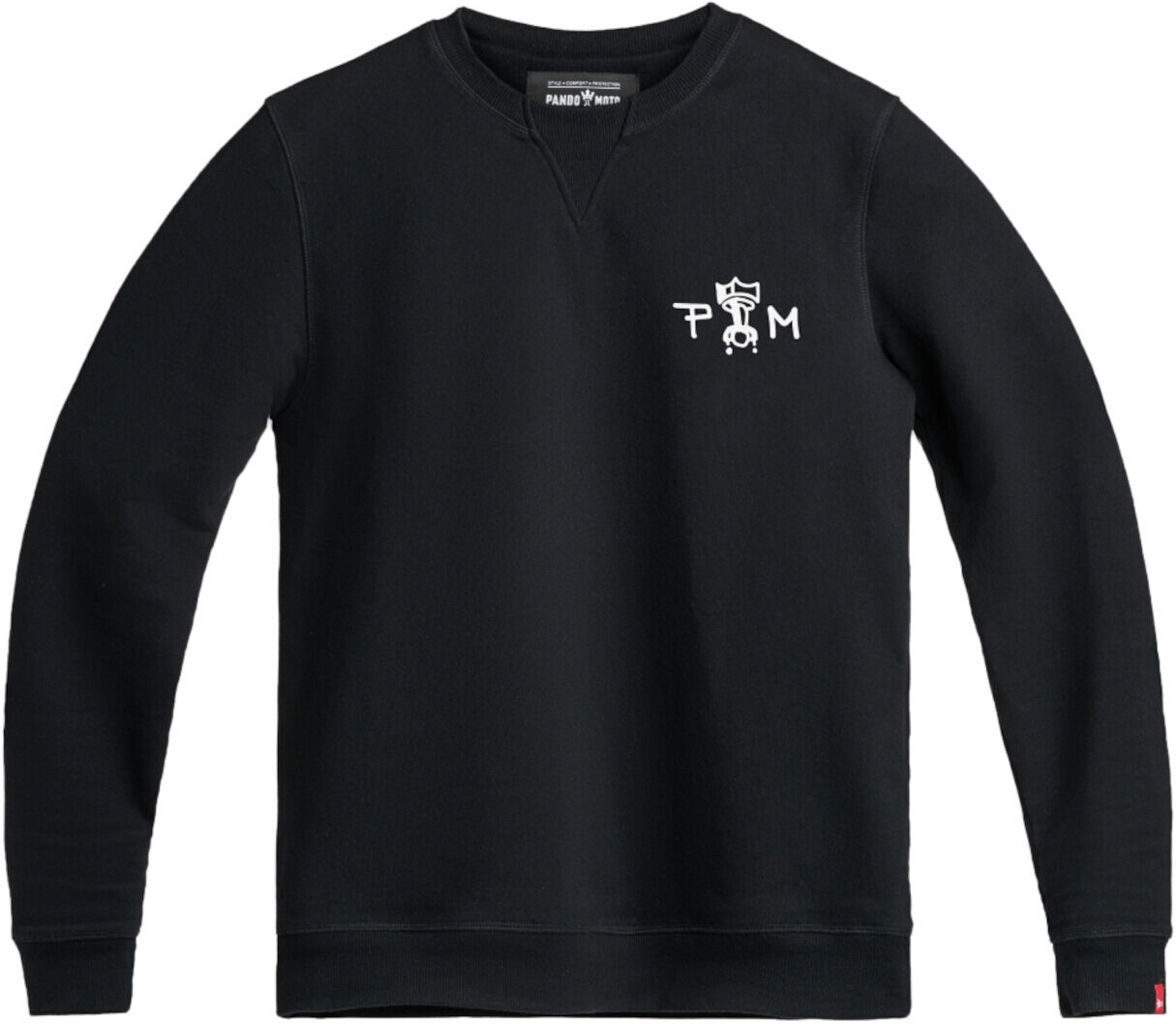 Pando Moto John Skull Pullover Nero Bianco Rosso 2XL