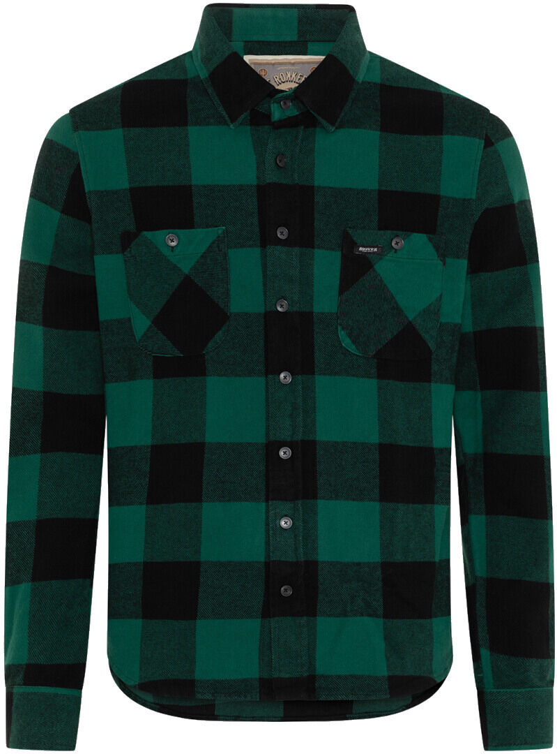 Rokker Denver 2 Camicia Nero Verde 3XL