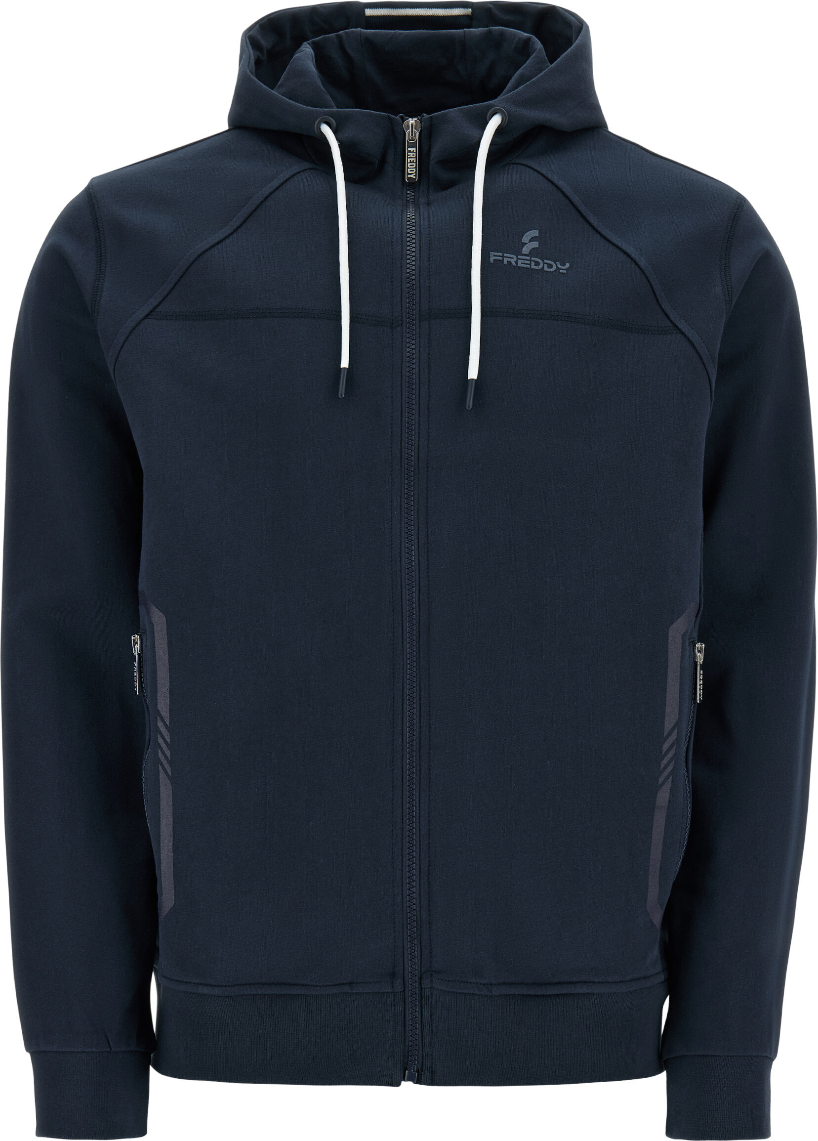 Freddy Felpa zip e cappuccio con cuciture a blocchi Blu Uomo Xx Large