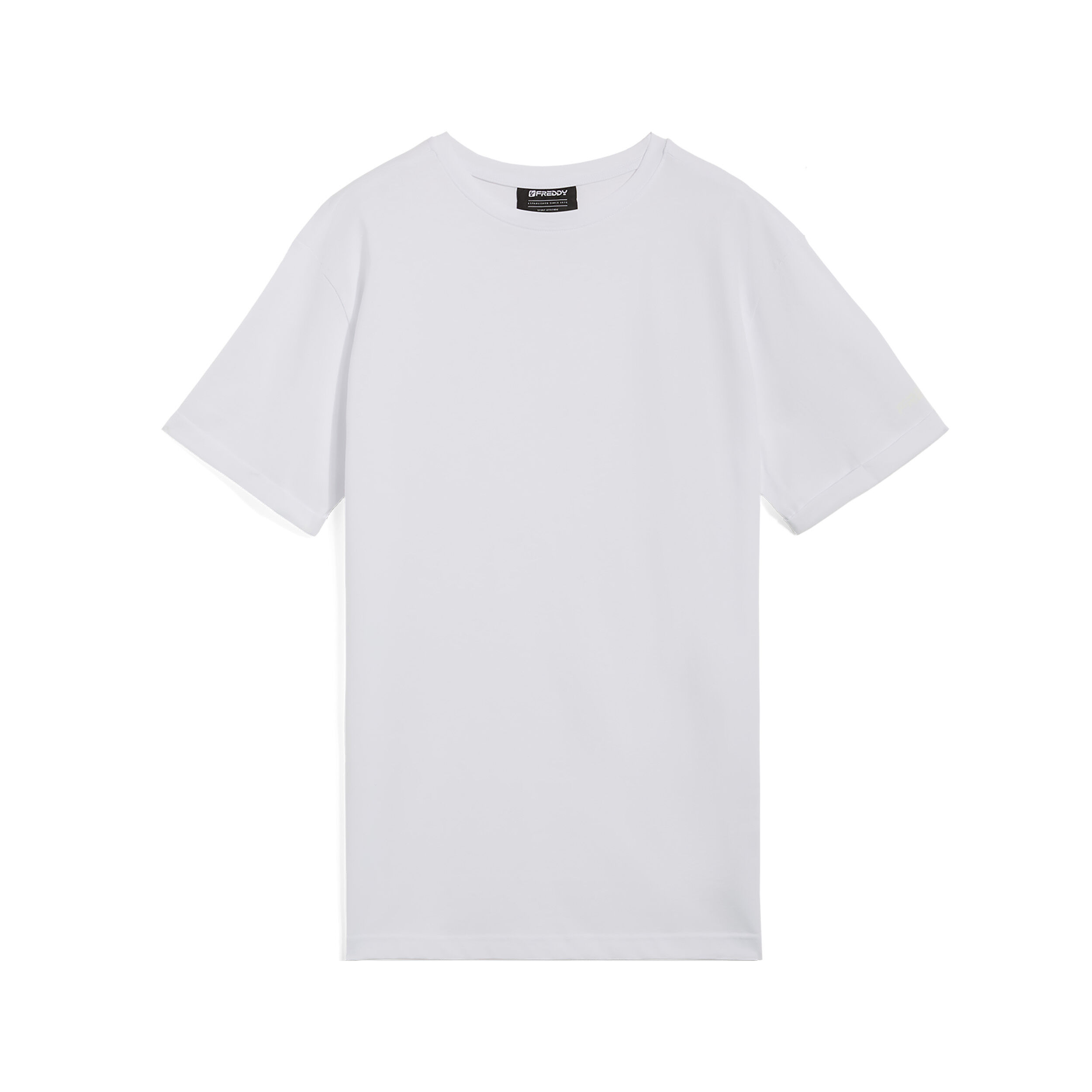 Freddy T-shirt da uomo design essenziale in cotone 100% Bianco Uomo Large