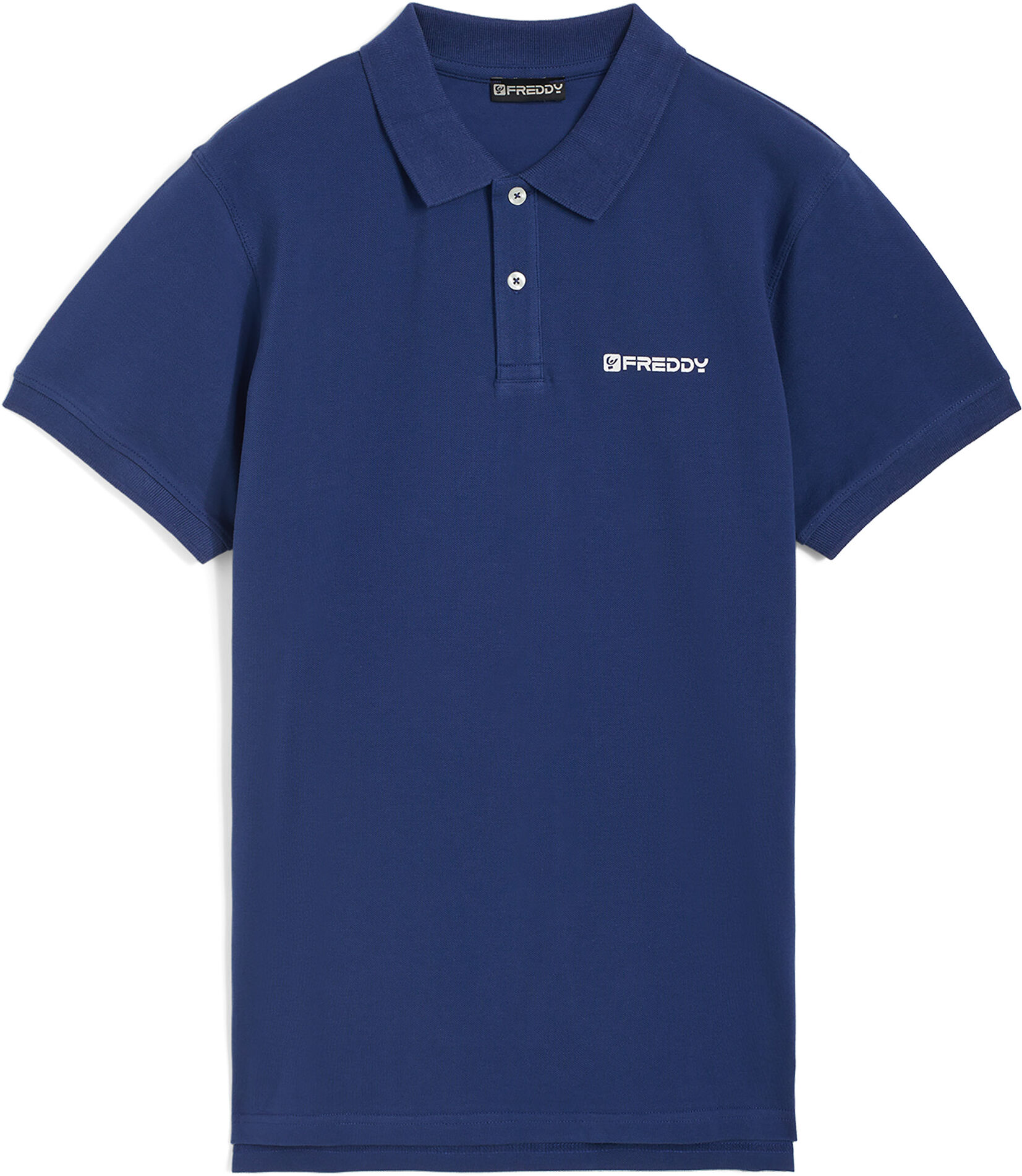 Freddy Polo manica corta da uomo design essenziale in cotone 100% Blu Navy Uomo Medium