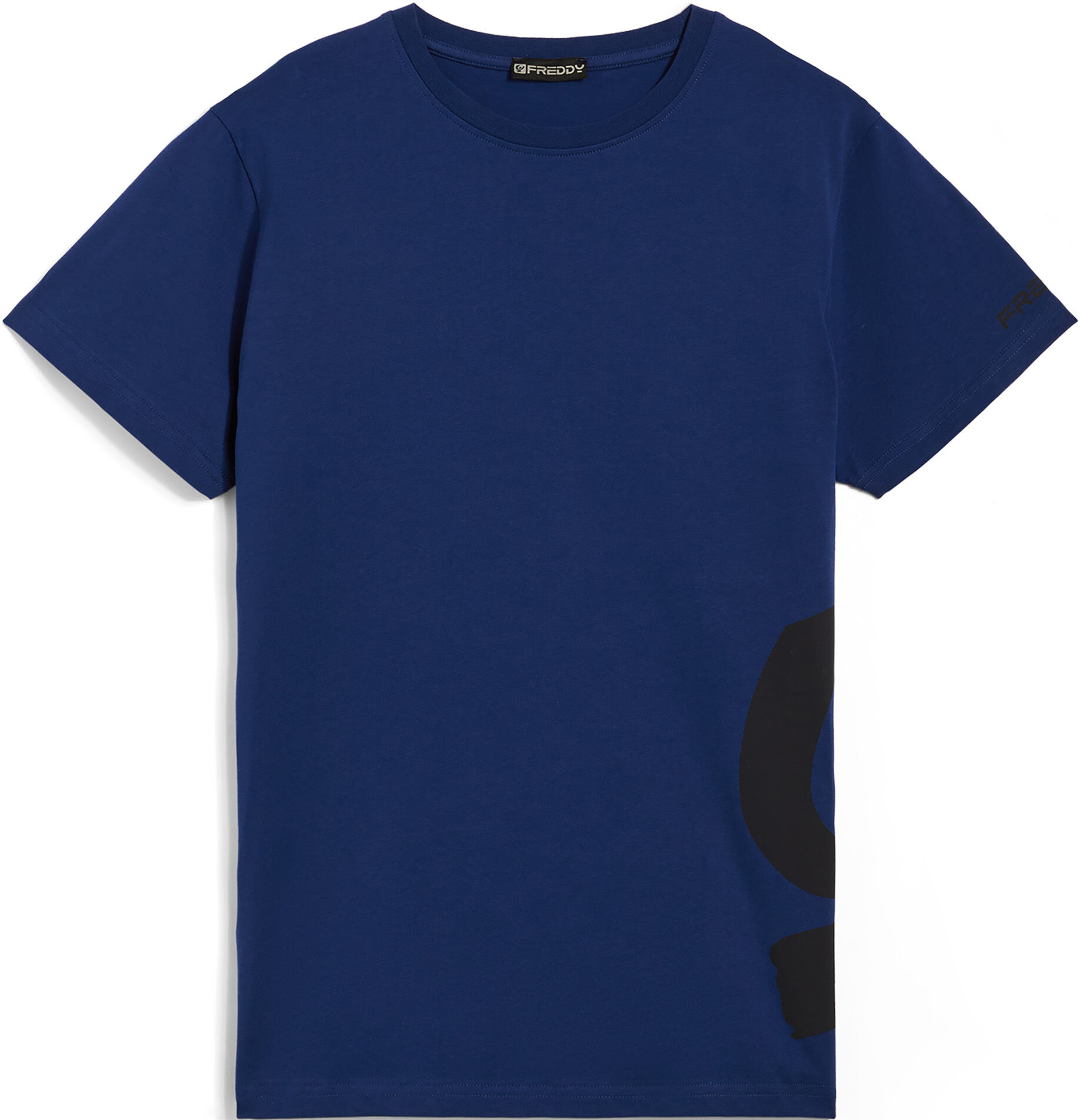 Freddy T-shirt da uomo con maxi logo in tono colore sul fianco Blu Navy Uomo Xx Large