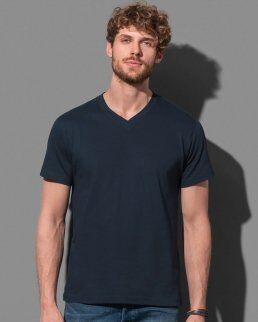 Stedman 100 T-shirt con collo a V Classic V-neck Men neutro o personalizzato