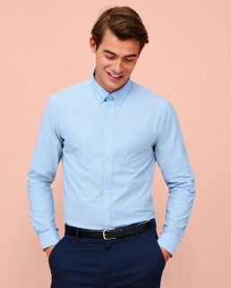 Sol's 100 Camicia oxford manica lunga Boston fit neutro o personalizzato