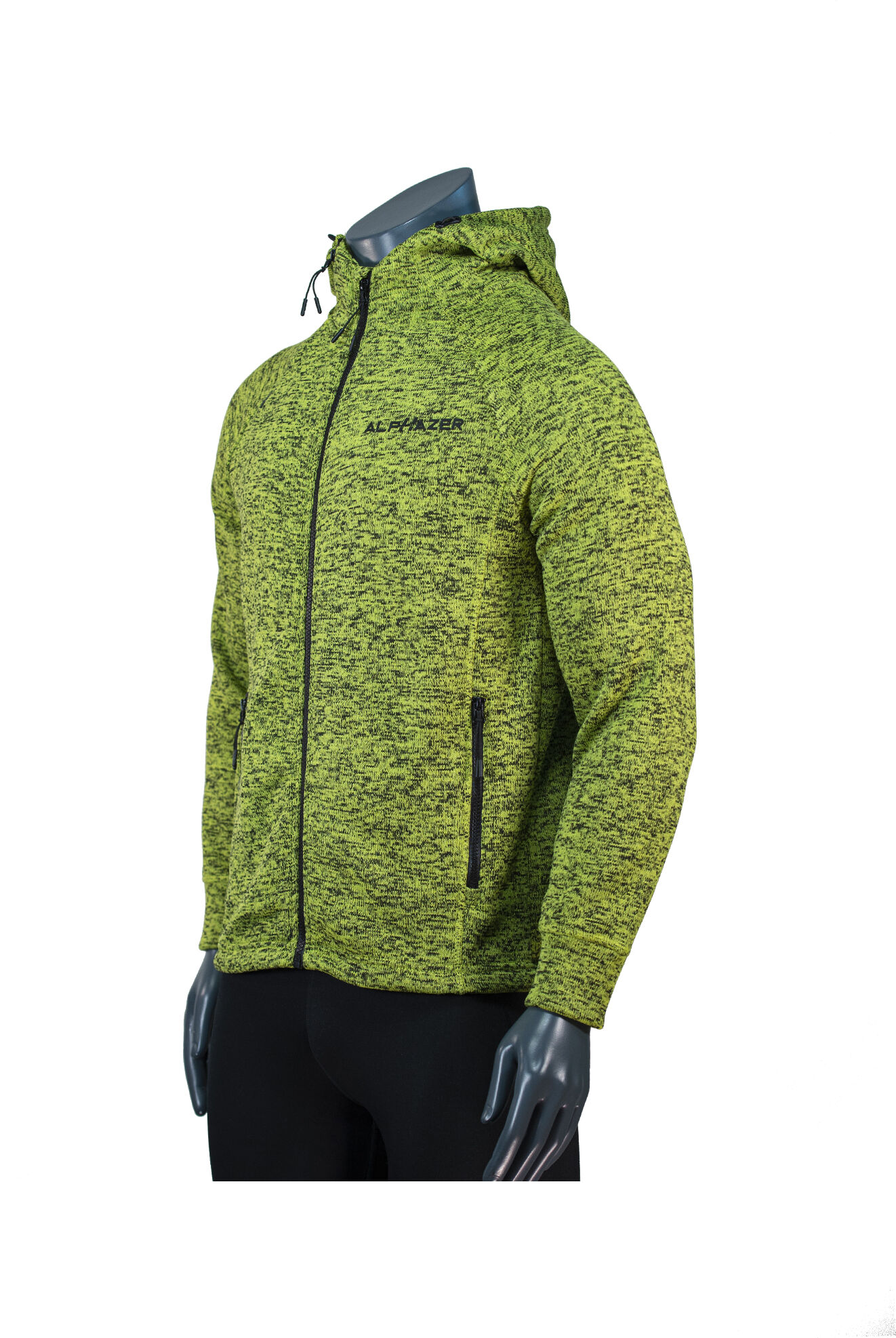 ALPHAZER OUTFIT Felpa Melange Uomo Colore: Verde L