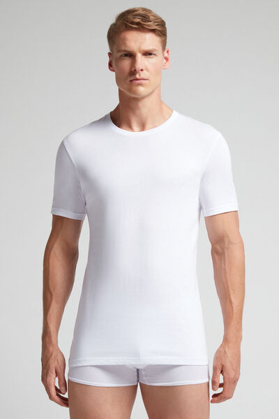 Intimissimi T-Shirt in Cotone Superior Uomo Bianco Taglia L