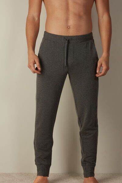 Intimissimi Pantalone lungo in modal/cashmere Uomo Grigio Scuro Taglia S