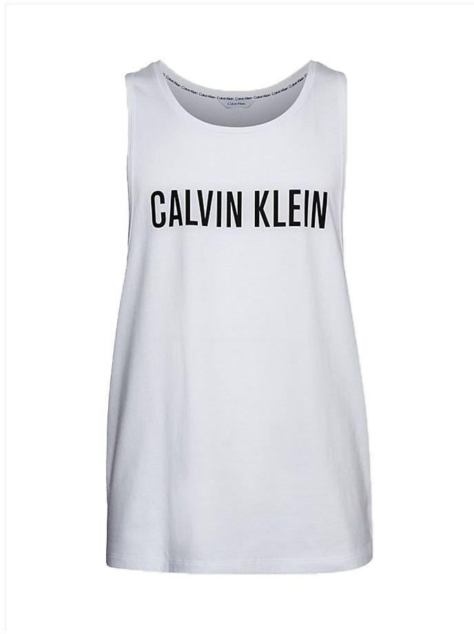 Calvin Canottiera Logo Bianco Uomo S